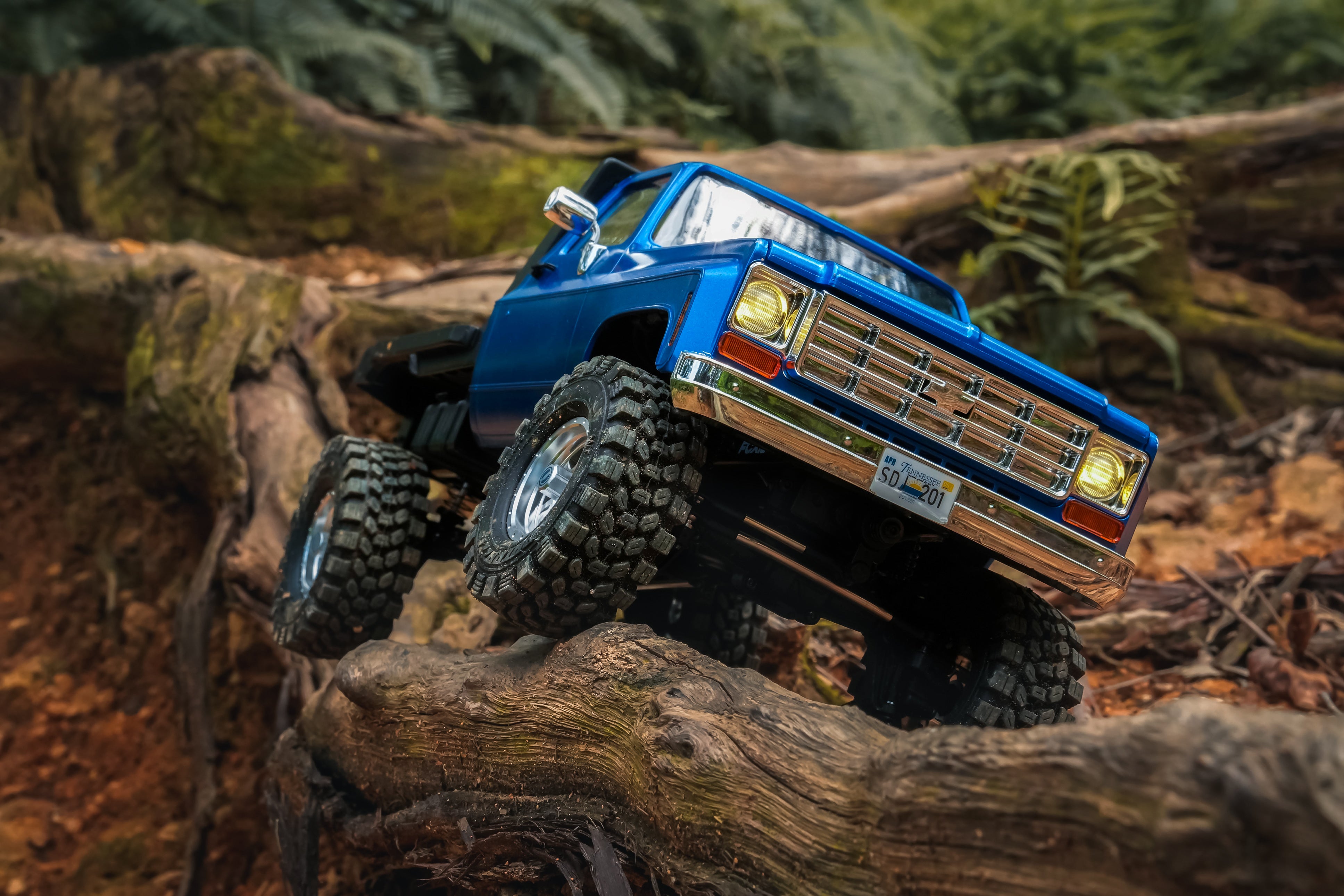FairRC 1/18 FCX18S K10 S Flatbed Classic Mod RTR RC Crawler (Blue)