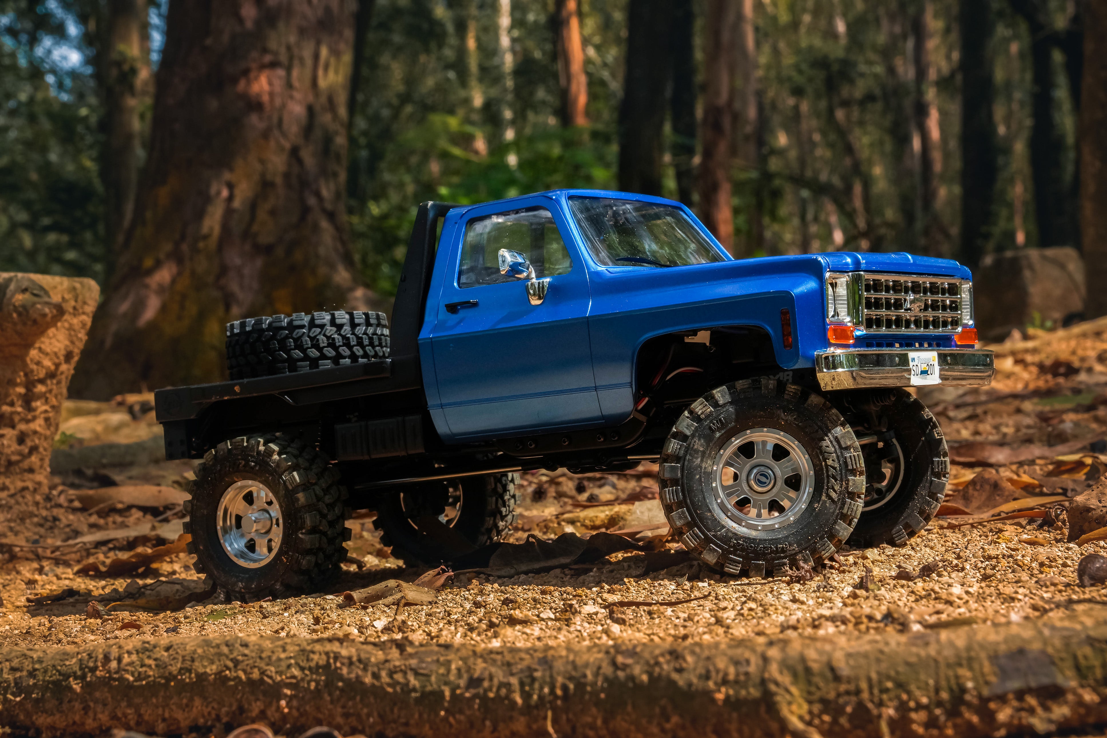 FairRC 1/18 FCX18S K10 S Flatbed Classic Mod RTR RC Crawler (Blue)