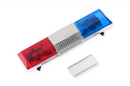 Police Car LED Lightbar Decoration Set (70×15×15mm)