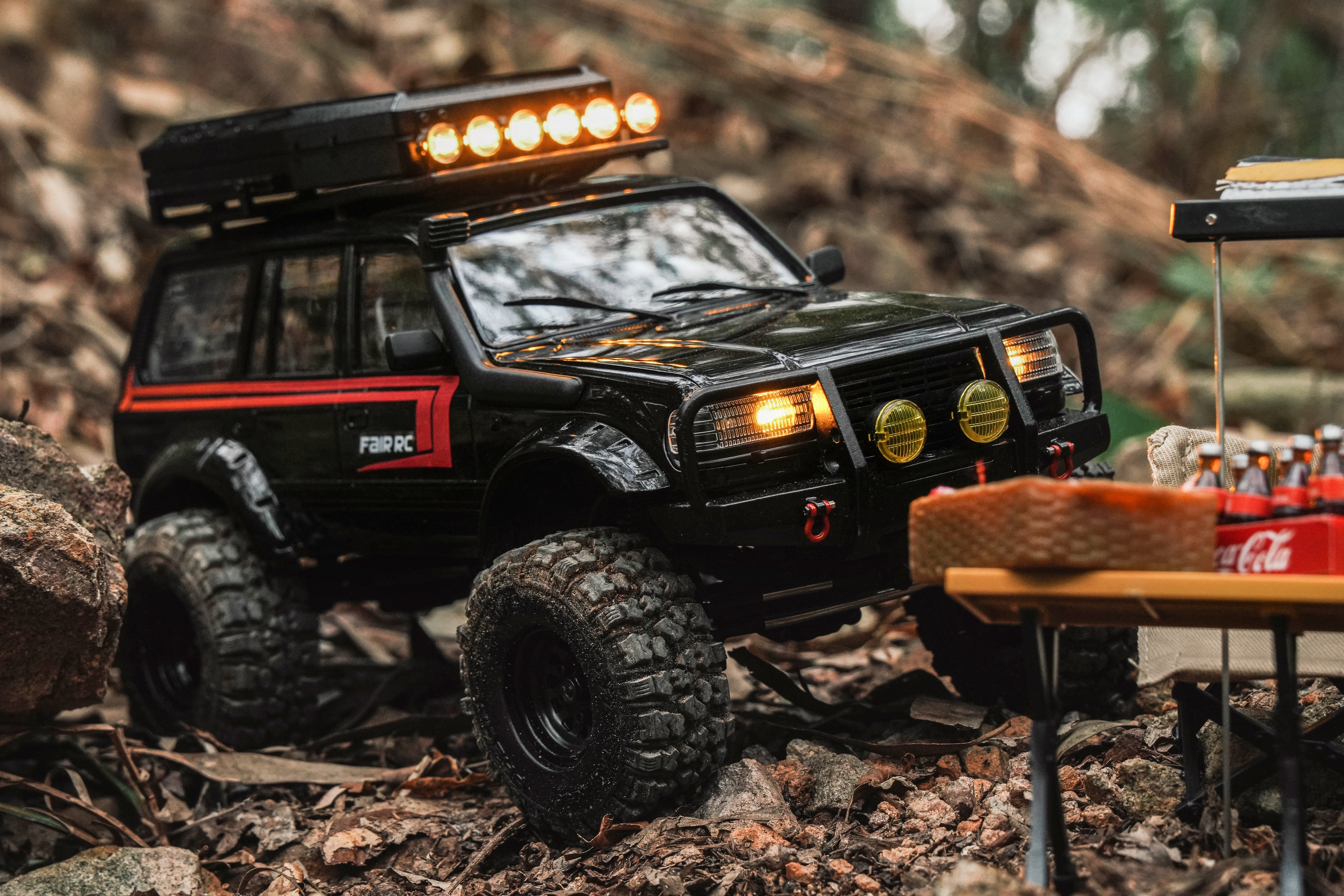 FairRC 1/18 FCX18S LC80 S Blackline Brushless Mod RTR RC Crawler