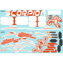 90mm Super Scorpion V2 Decal Sheet (ORANGE/CAMO)