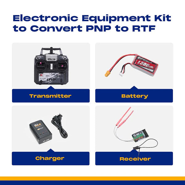 Electronic Equipment Kit to Convert PNP to RTF (1300mAh Battery with XT60 Plug)