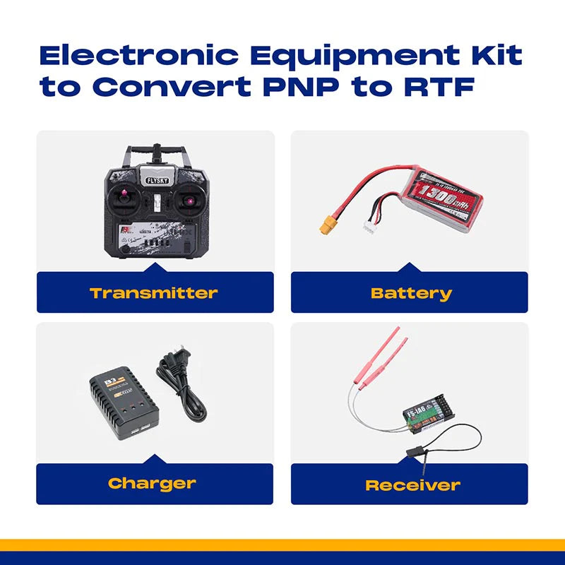 Electronic Equipment Kit to Convert PNP to RTF (1300mAh Battery with XT60 Plug)