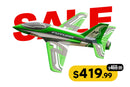 FairRC 80mm Futura V3 Sport Jet RC Airplane Green Mod PNP w/Reflex V3