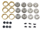 CR18P 6X6 1.2" Steelie Bead Lock Wheels (Silver&Black)
