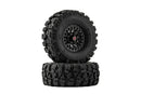 Wheel & Tire Combo for FCX18 II Ford Bronco (Black Color) RC Car (4pcs)