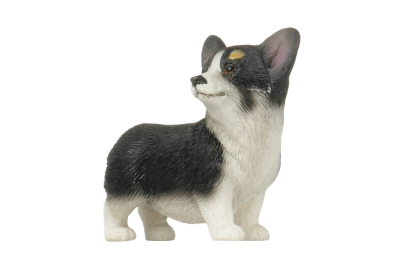 Mini Simulation Corgi Decoration for 1/18 & 1/24 RC Cars (Black)
