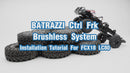 BATRAZZI Ctrl Frk 3200KV Brushless Outrunner Motor, Receiver and FOC ESC Set for FCX18 / FCX24