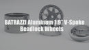 BATRAZZI Aluminum 1.9” V-Spoke Beadlock Wheels (2pcs)