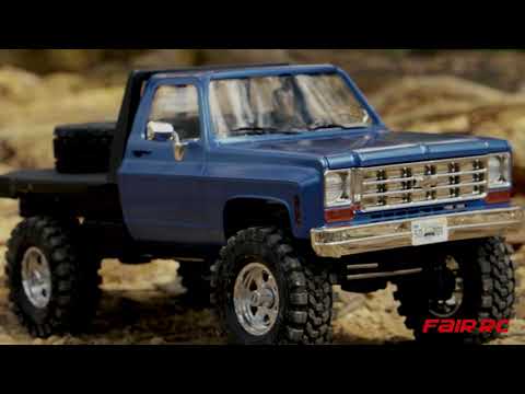 FairRC 1/18 FCX18S K10 S Flatbed Classic Mod RTR RC Crawler (Blue)