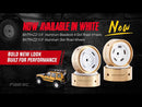 BATRAZZI 0.9" Aluminum Star Road Wheels White 4pcs for SCX24/CR24/FCX24M (D90/D110 & Tacoma)