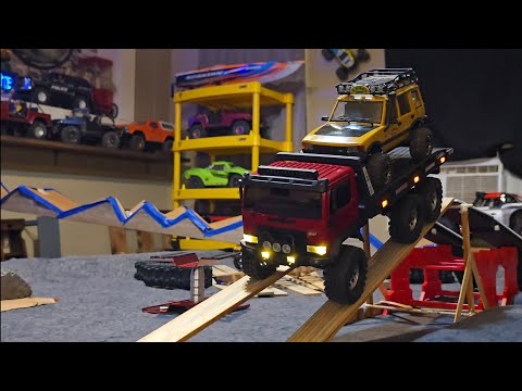 FairRC 1/18 CR18P ARKTOS 6x6 Flatbed Red Mod RTR RC Truck