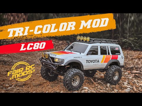 FairRC 1/18 FCX18S LC80 S Tri-Color Mod RTR RC Crawler (Brushed)