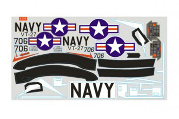 1400mm T-28D V4 Decal Sheet