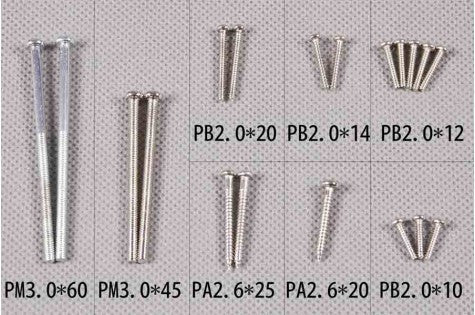 1400mm P-51D Red Tail Screw set