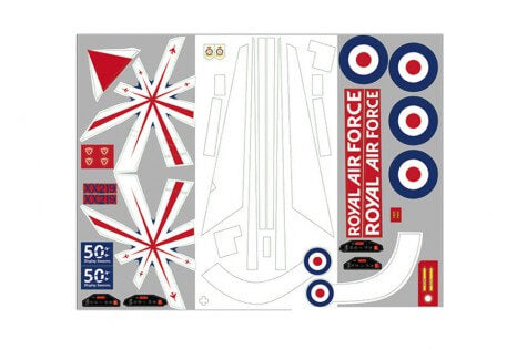 80MM BAE Hawk Decal sheet