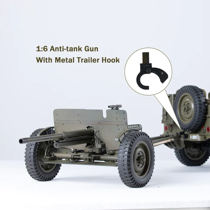 1/6 1/12 1941 Willys MB Trailer/ Machine Gun/ Anti-tank Gun