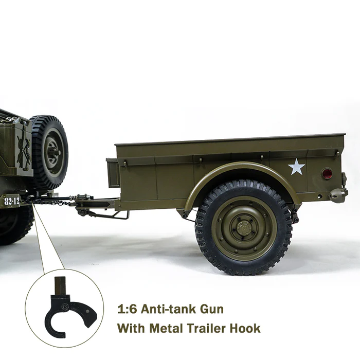 1/6 1/12 1941 Willys MB Trailer/ Machine Gun/ Anti-tank Gun