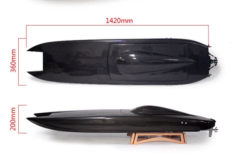 【予約販売】本 TFL 1400mm Large Genesis 100% Carbon Fiber Racing RC Boat 船、ボート