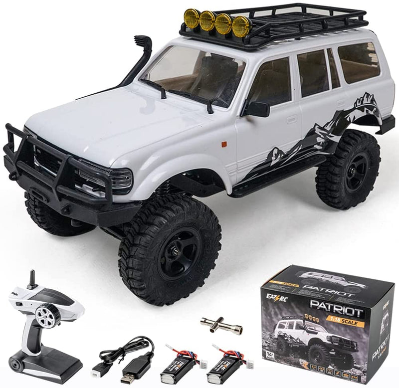 EAZYRC 1/18 Patriot RTR White RC Crawler