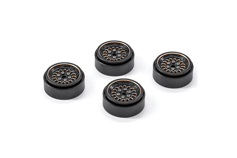 Brass Beadlock Wheels 4pcs/set  for Axial SCX24 Car Dia 31mm, Height 13mm