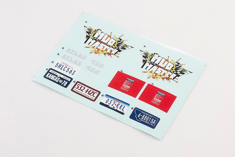 1/10 Atlas Car Decal Sheet