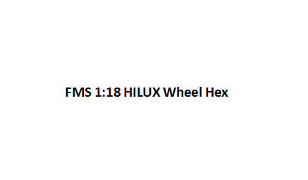 1:18 Hilux Wheel Hex
