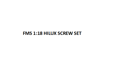 1:18 Hilux SCREW SET