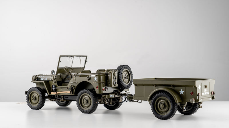 1/6 1/12 1941 Willys MB Trailer/ Machine Gun/ Anti-tank Gun