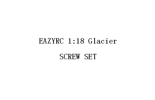 1:18 GLACIER SCREW SET