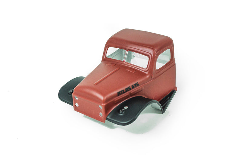 1:18 ATLAS 6X6 Crawler Finished ATLAS LEXAN Body (Matte Maroon)